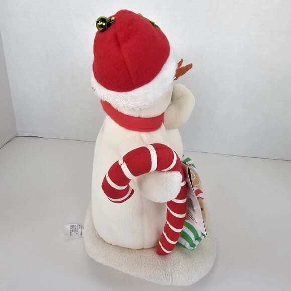 Christmas Plush Singing Holiday Season's Treatings Snowmen Hallmark 2008 NOS - Picture 8 of 9